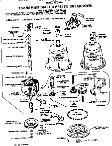 Section 3 Diagram and Parts List for WWC7720ABL  General Electric Washer