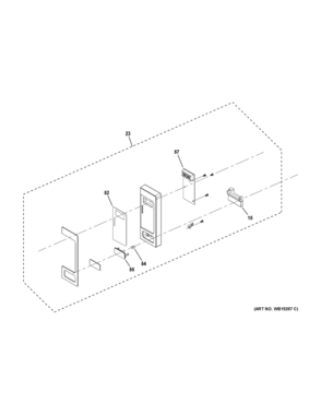 CONTROL PARTS Diagram and Parts List for ZEM115SJ2SS  General Electric Microwave