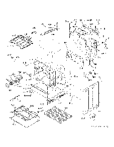 Lower Oven Diagram and Parts List for PB965BP2TS  General Electric Range