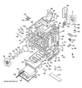 Body Parts Diagram and Parts List for CS980ST6SS  General Electric Range