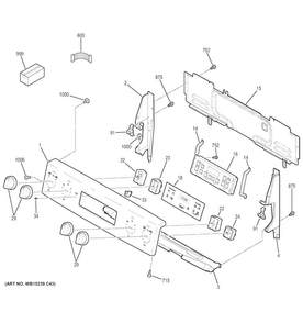 Part Location Diagram of WB03X24952 GE KNOB INFINITE (White)