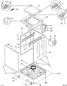 Part Location Diagram of WG04A00963 GE SPRING