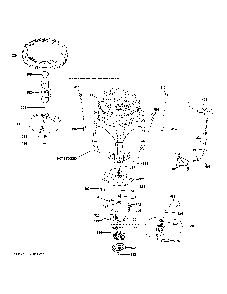 Tub And Motor Diagram and Parts List for PTW705BPT0DG  General Electric Washer