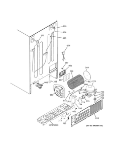 Part Location Diagram of WR57X36626 GE TRIPLE WATER VALVE