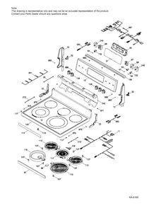 Part Location Diagram of WS01L15036 GE KNOB