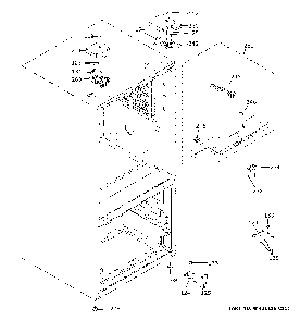 Case Parts Diagram and Parts List for GYE18JYLBFFS  General Electric Refrigerator