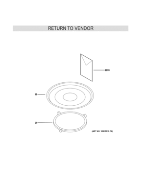 MICROWAVE Diagram and Parts List for JES2051DN4BB  General Electric Microwave