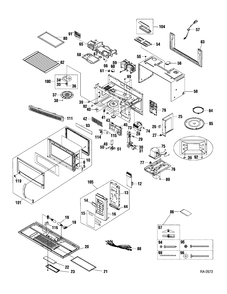 Part Location Diagram of WG02F05628 GE MAGNETRON Assembly