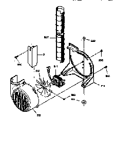 Blower Diagram and Parts List for JSP38GV2BB  General Electric Range