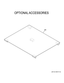 Part Location Diagram of JXCVR21T1 GE 21-inch Rv Cooktop Cover