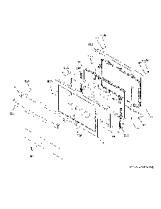 Lower Door Diagram and Parts List for JKD5000DN3BB  General Electric Wall Oven