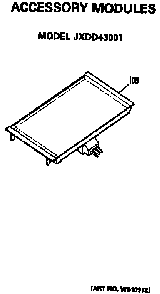 Module Diagram and Parts List for JP672B9K2  General Electric Cooktop