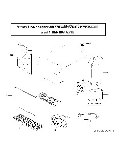 Optional Ice Maker Diagram and Parts List for P4INDOS6R1BB  General Electric Ice Maker