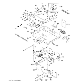 Part Location Diagram of 31-10869 GE Pm kit instructions