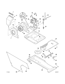 MOTOR BLOWER Diagram and Parts List for WSM27THBWWW  General Electric Washer