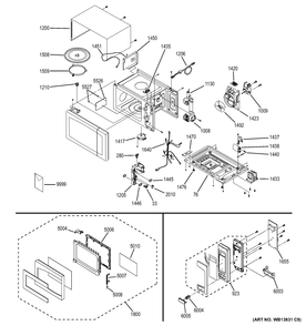 MICROWAVE Diagram and Parts List for ZEB1226SH1SS  General Electric Microwave