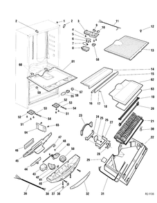 Part Location Diagram of WR32S1 GE NO LONGER AVAILABLE