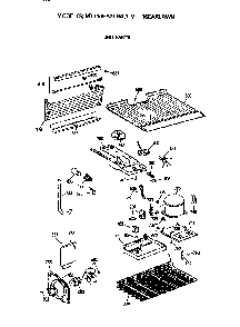 Unit Diagram and Parts List for MTT16EAXLRWH  General Electric Refrigerator