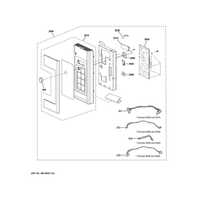 Control Parts Diagram and Parts List for PVM9215RY1SS  General Electric Range Hood