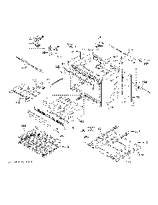 Lower Oven Diagram and Parts List for JTD5000DN3BB  General Electric Wall Oven