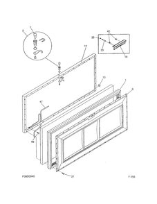 FREEZER Diagram and Parts List for 81325 MFC13M6BW1 General Electric Freezer