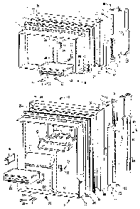 Doors Diagram and Parts List for TBX19ZKE  General Electric Refrigerator