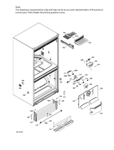 Part Location Diagram of WR01A00942 GE DOOR STOP