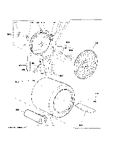 Drum Diagram and Parts List for VTD52GASR0WB  General Electric Dryer