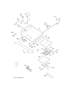 Gas & Burner Parts Diagram and Parts List for JGB640DEF1BB  General Electric Range