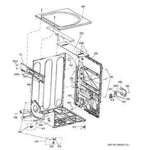 Part Location Diagram of WE15X23603 GE HARNESS Assembly ELECT