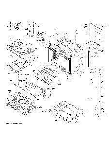 Upper Oven Diagram and Parts List for CTD90FP3N2D1  General Electric Wall Oven