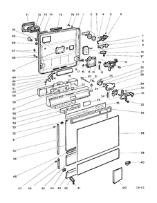 Part Location Diagram of WB16X312 GE Cam, motor