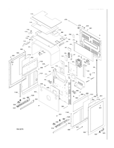 Part Location Diagram of WS01F03852 GE INSULATION DOOR