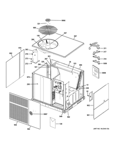 Body Parts Diagram and Parts List for NP14X30S05402  General Electric Air Conditioner