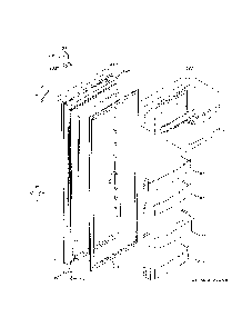 Fresh Food Door Diagram and Parts List for ZISS420DNKSS  General Electric Refrigerator