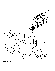 Lower rack assembly Diagram and Parts List for GDF510PGM5BB  General Electric Dishwasher