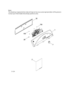 CONTROL SYSTEM Diagram and Parts List for GTMP520GD5WW  General Electric Dryer