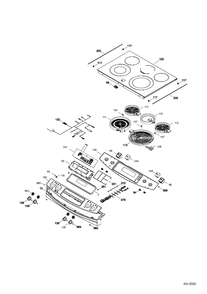 Part Location Diagram of WS01F06671 GE MEMBRANE Assembly