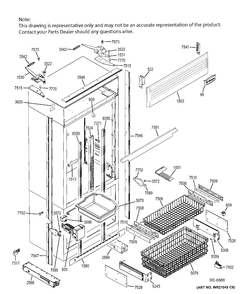 Part Location Diagram of WG03A01623 GE STUD Mounting COMPR
