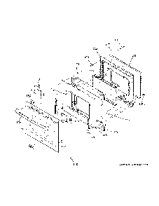 Door Diagram and Parts List for XB625RK6SS  General Electric Range