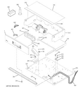 Control Panel Diagram and Parts List for CT918ST2SS  General Electric Wall Oven