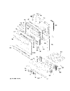Door And Drawer Parts Diagram and Parts List for JGBS30RET1SS  General Electric Range