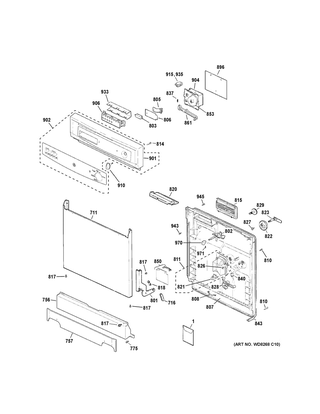 Part Location Diagram of 49-55113 GE Pm Quick Start Guide