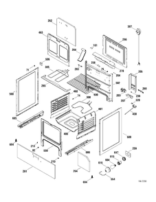 BODY PARTS Diagram and Parts List for MCBS585WM1WW  General Electric Range