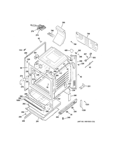 Body Parts Diagram and Parts List for XGB635DEK2BB  General Electric Range