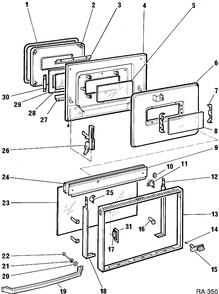 Part Location Diagram of WB1M895 GE NO LONGER AVAILABLE