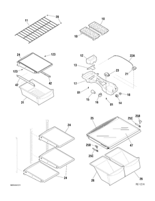 Part Location Diagram of WG03F03557 GE SWITCH