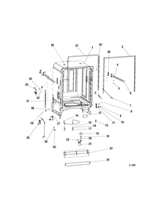 Part Location Diagram of WG04L01924 GE TRACK Assembly - WD30M17