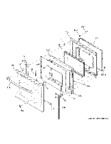 Part Location Diagram of WB35X38807 GE INSULATION DOOR - SIDE