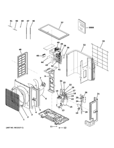 Part Location Diagram of WP26X26582 GE INVERTER MODULE